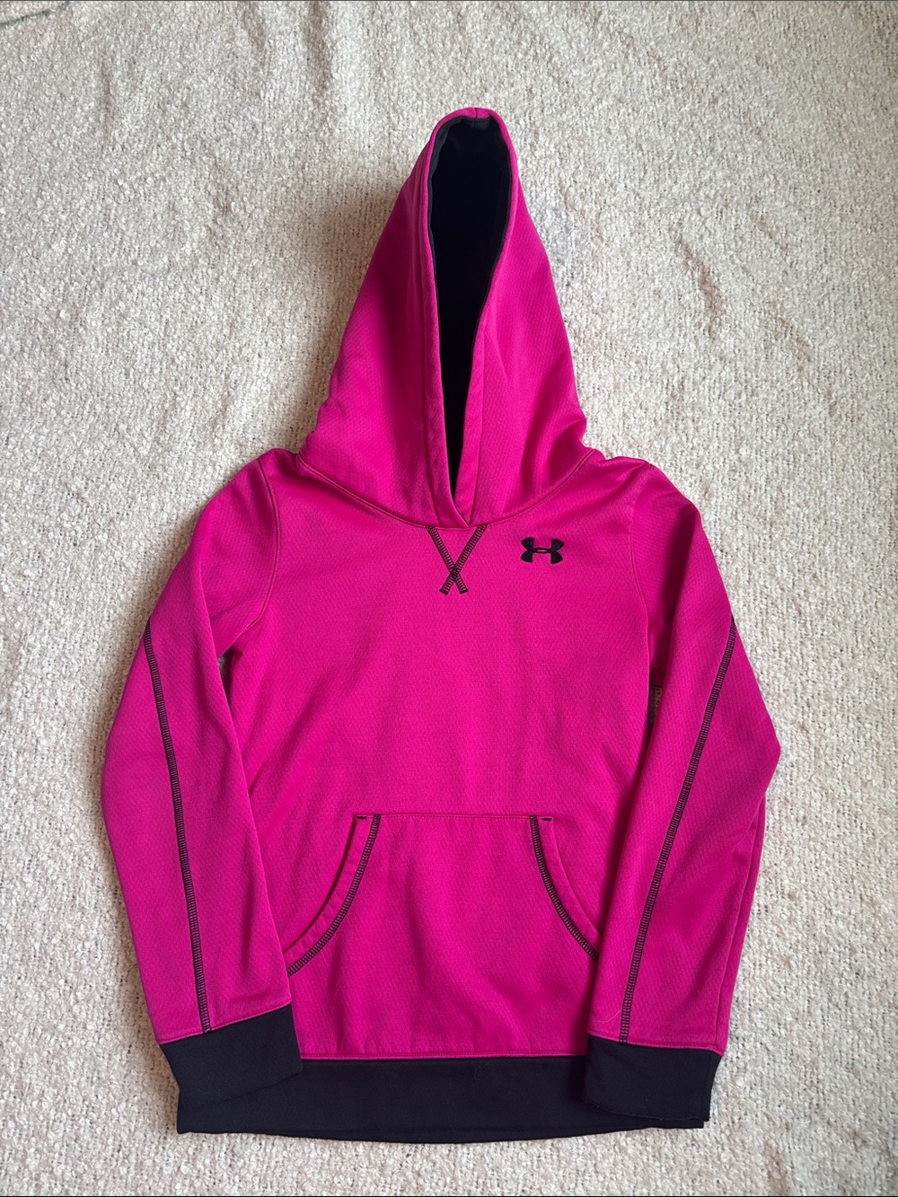 Under Armour Girls' Magenta Hooded Pullover